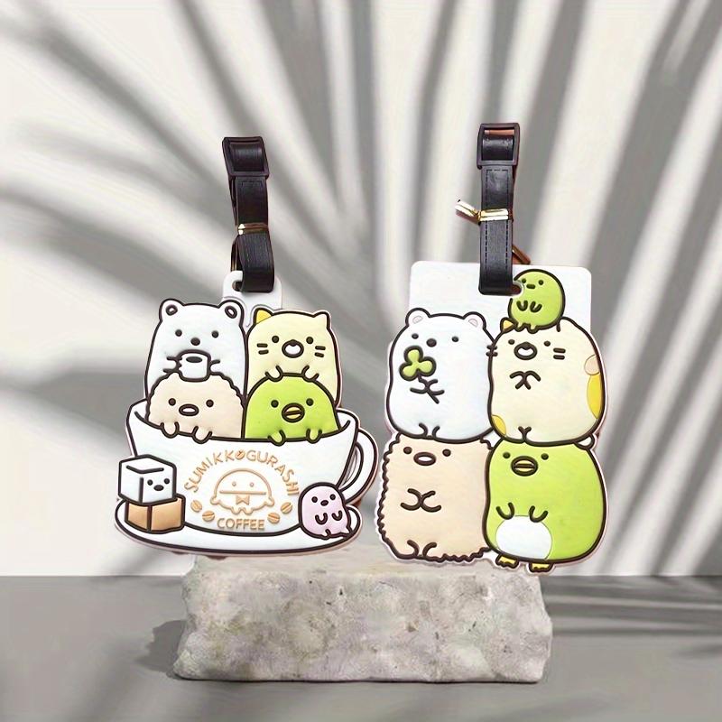 2 шт. угловая биологическая багажная бирка маленькая симпатичная мягкая пластиковая багажная бирка из ПВХ креативная багажная бирка для посадки